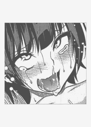 Manga Girl Close-Up - Premium Wooden Framed Poster. Ready to Hang.