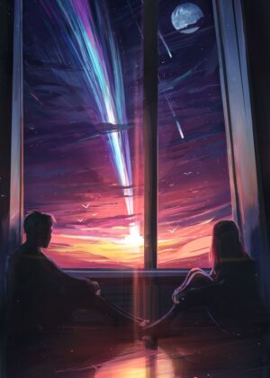 Last Light: A Moment of Serenity - Premium Wooden Framed Poster. Ready to Hang.