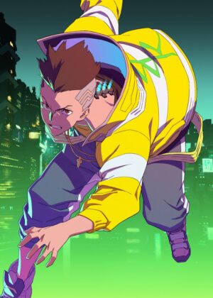 Cyberpunk: Edgerunners - Dynamic Anime Artwork Print - Premium Wooden Framed Poster. Ready to Hang.