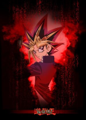 Yami Yugi 3: Dark Magician Artwork - Premium Wooden Framed Poster. Ready to Hang.