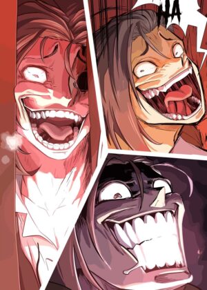 Lloyd Creepy Face: A Collection of Grotesque Smiles - Premium Wooden Framed Poster. Ready to Hang.