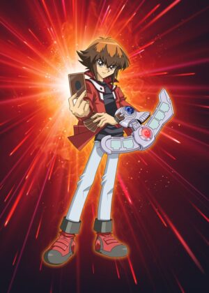 Jaden Yuki Yu-Gi-Oh! Anime Artwork Print - Premium Wooden Framed Poster. Ready to Hang.