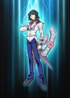 Zane Truesdale: Yu-Gi-Oh! GX Anime Art Print - Premium Wooden Framed Poster. Ready to Hang.