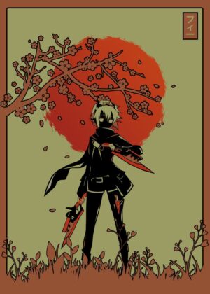 Fie Claussell: Anime Art Print - Trails of Cold Steel - Premium Wooden Framed Poster. Ready to Hang.