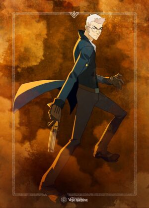 Percival de Rolo: The Legend of Vox Machina Artwork - Premium Wooden Framed Poster. Ready to Hang.