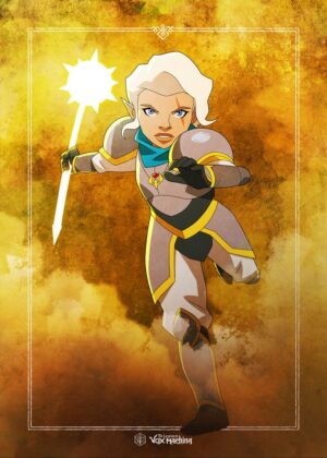 Pike Trickfoot: The Legend of Vox Machina Artwork Print - Premium Wooden Framed Poster. Ready to Hang.