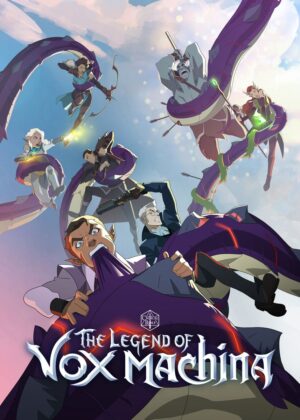 Vox Machina Entangled: Dynamic Fantasy Artwork Print - Premium Wooden Framed Poster. Ready to Hang.