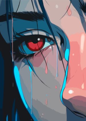 Hard Feelings: Anime Art Print - Premium Wooden Framed Poster. Ready to Hang.