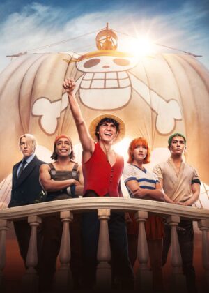 One Piece Live Action Crew: Dramatic Key Art - Premium Wooden Framed Poster. Ready to Hang.