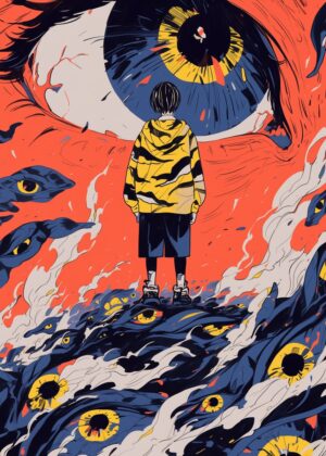 Abnormal Core: Confronting the Inner Chaos - Premium Wooden Framed Poster. Ready to Hang.