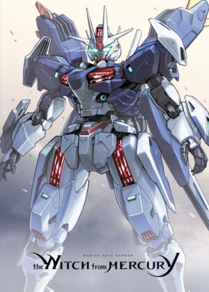 Mobile Suit Gundam: The Witch from Mercury - XVX-016RN Rebuild Artwork - Premium Wooden Framed Poster. Ready to Hang.