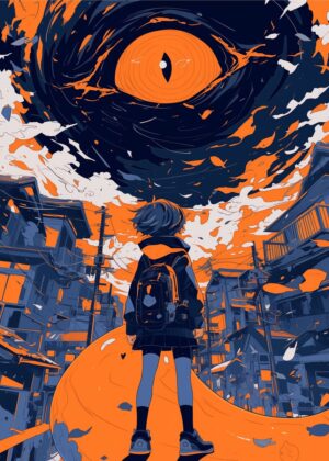 Abnormal Core: A Whirlwind of Urban Fantasy - Premium Wooden Framed Poster. Ready to Hang.