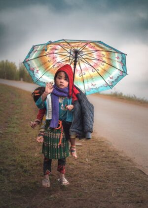 Resilience: A Vietnamese Girl's Journey - Premium Wooden Framed Poster. Ready to Hang.