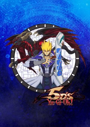 Jack Atlas Yu-Gi-Oh! 5Ds Anime Artwork - Premium Wooden Framed Poster. Ready to Hang.