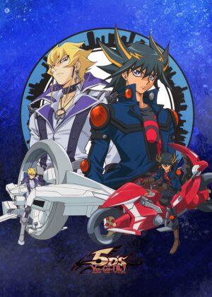 Yusei Fudo and Jack Atlas Yu-Gi-Oh! 5Ds Artwork - Premium Wooden Framed Poster. Ready to Hang.
