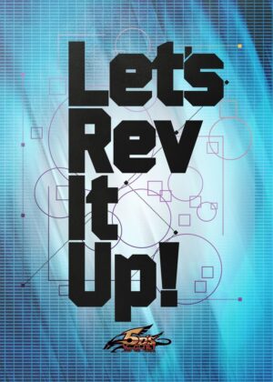 Let's Rev It Up! Dynamic Typography Art Print - Premium Wooden Framed Poster. Ready to Hang.