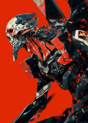 Phantom Protector: Digital Art Print - Premium Wooden Framed Poster. Ready to Hang.