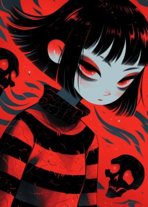 Abnormal Core: Dark Fantasy Art Print - Premium Wooden Framed Poster. Ready to Hang.