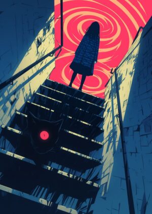 Abnormal Core: A Descent into the Unseen - Premium Wooden Framed Poster. Ready to Hang.