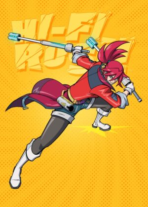 Korsica: Dynamic Anime-Style Artwork Print - Premium Wooden Framed Poster. Ready to Hang.