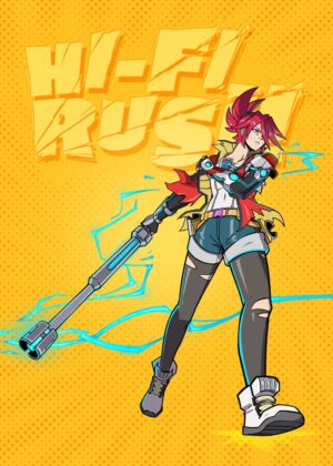 Cyberpunk Girl Power: High-Energy Anime Art Print - Premium Wooden Framed Poster. Ready to Hang.