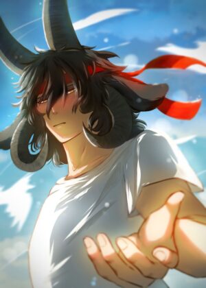 Racing Sho: Anime Art Print - A Breathtaking Digital Painting - Premium Wooden Framed Poster. Ready to Hang.