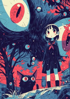 Abnormal Core: A Whimsical Journey into the Unseen - Premium Wooden Framed Poster. Ready to Hang.