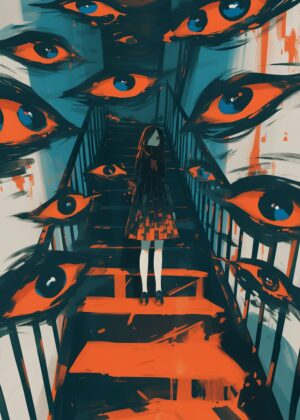 Abnormal Core: A Descent into the Unseen - Premium Wooden Framed Poster. Ready to Hang.