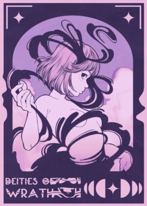 Deities of Wrath: Anime-Inspired Art Print - Premium Wooden Framed Poster. Ready to Hang.