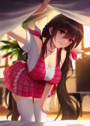 Stunning Anime Girl Artwork: High-Quality Print - Premium Wooden Framed Poster. Ready to Hang.