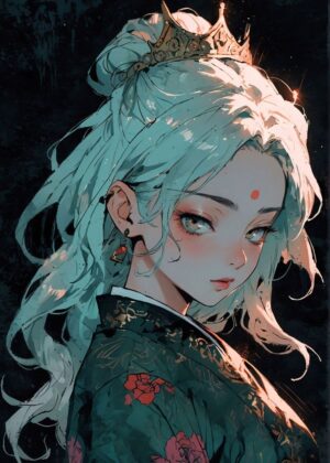 Little Princess: Anime Art Print - Premium Wooden Framed Poster. Ready to Hang.