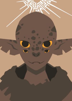 Outerwilds Inspired Character Art Print - Premium Wooden Framed Poster. Ready to Hang.