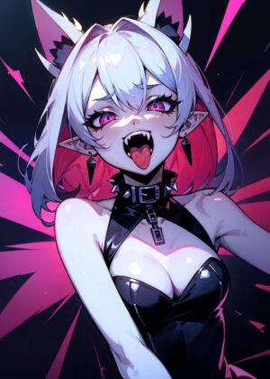 Mad Vampire Akasha: Anime Art Print - Premium Wooden Framed Poster. Ready to Hang.