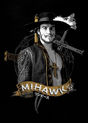 Dracule Mihawk: The Greatest Swordsman - Premium Wooden Framed Poster. Ready to Hang.