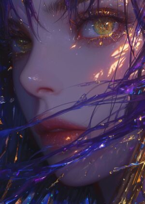 Ethereal Beauty: Digital Art Print - Premium Wooden Framed Poster. Ready to Hang.