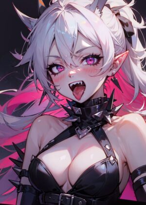 The Mad Vampire Selene: Anime Art Print - Premium Wooden Framed Poster. Ready to Hang.