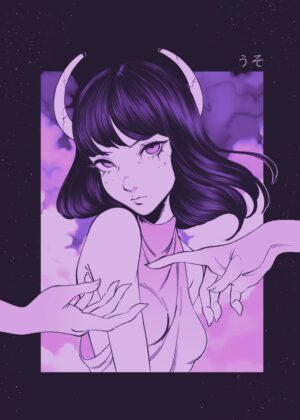 Faith: A Celestial Being Artwork - Premium Wooden Framed Poster. Ready to Hang.
