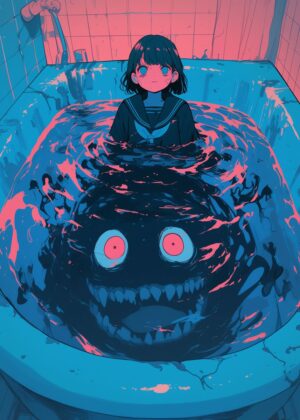 Abnormal Core: A Surreal Dive into the Depths of Imagination - Premium Wooden Framed Poster. Ready to Hang.