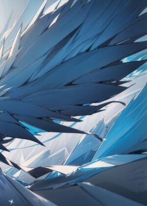 Anime Airl Angel Part 3: Celestial Wings - Premium Wooden Framed Poster. Ready to Hang.