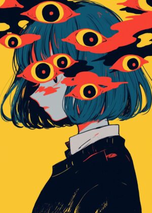 Abnormal Core: Eyes of the Soul - Premium Wooden Framed Poster. Ready to Hang.