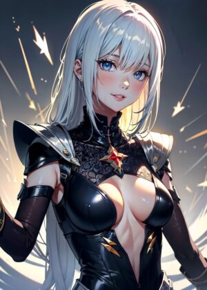 Stunning Anime Girl Art Print - Premium Wooden Framed Poster. Ready to Hang.