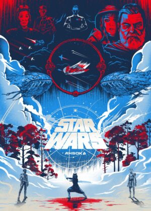 Ahsoka Series Artwork: A Stunning Visual Journey - Premium Wooden Framed Poster. Ready to Hang.