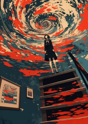 Abnormal Core: A Surreal Journey into the Depths of the Unconscious - Premium Wooden Framed Poster. Ready to Hang.