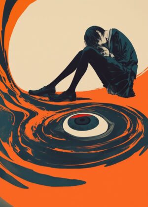 Abnormal Core: A Visually Striking Artwork - Premium Wooden Framed Poster. Ready to Hang.