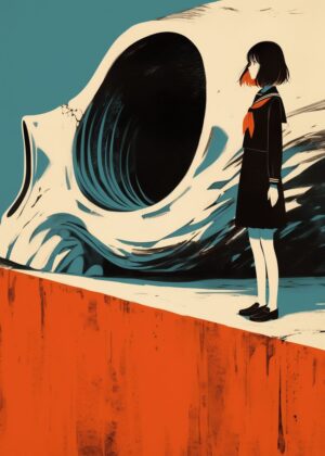Abnormal Core: A Glimpse into the Abyss - Premium Wooden Framed Poster. Ready to Hang.