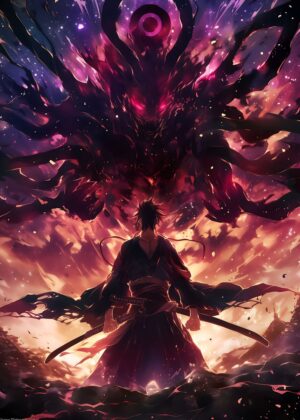 Demons Resurrected: A Samurai's Stand - Premium Wooden Framed Poster. Ready to Hang.