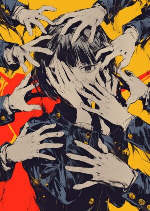 Abnormal Core: A Haunting Visual Narrative - Premium Wooden Framed Poster. Ready to Hang.