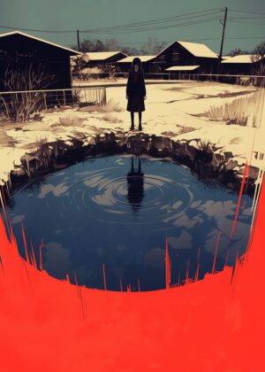 Abnormal Core: A Haunting Winter Scene - Premium Wooden Framed Poster. Ready to Hang.