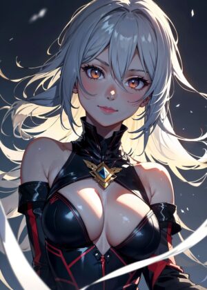 Stunning Anime Girl Art Print - Premium Wooden Framed Poster. Ready to Hang.