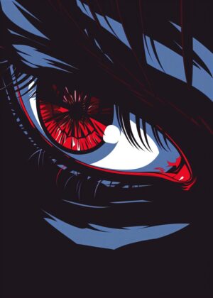 Cruise of the Eye: A Striking Piece of Anime-Inspired Art - Premium Wooden Framed Poster. Ready to Hang.